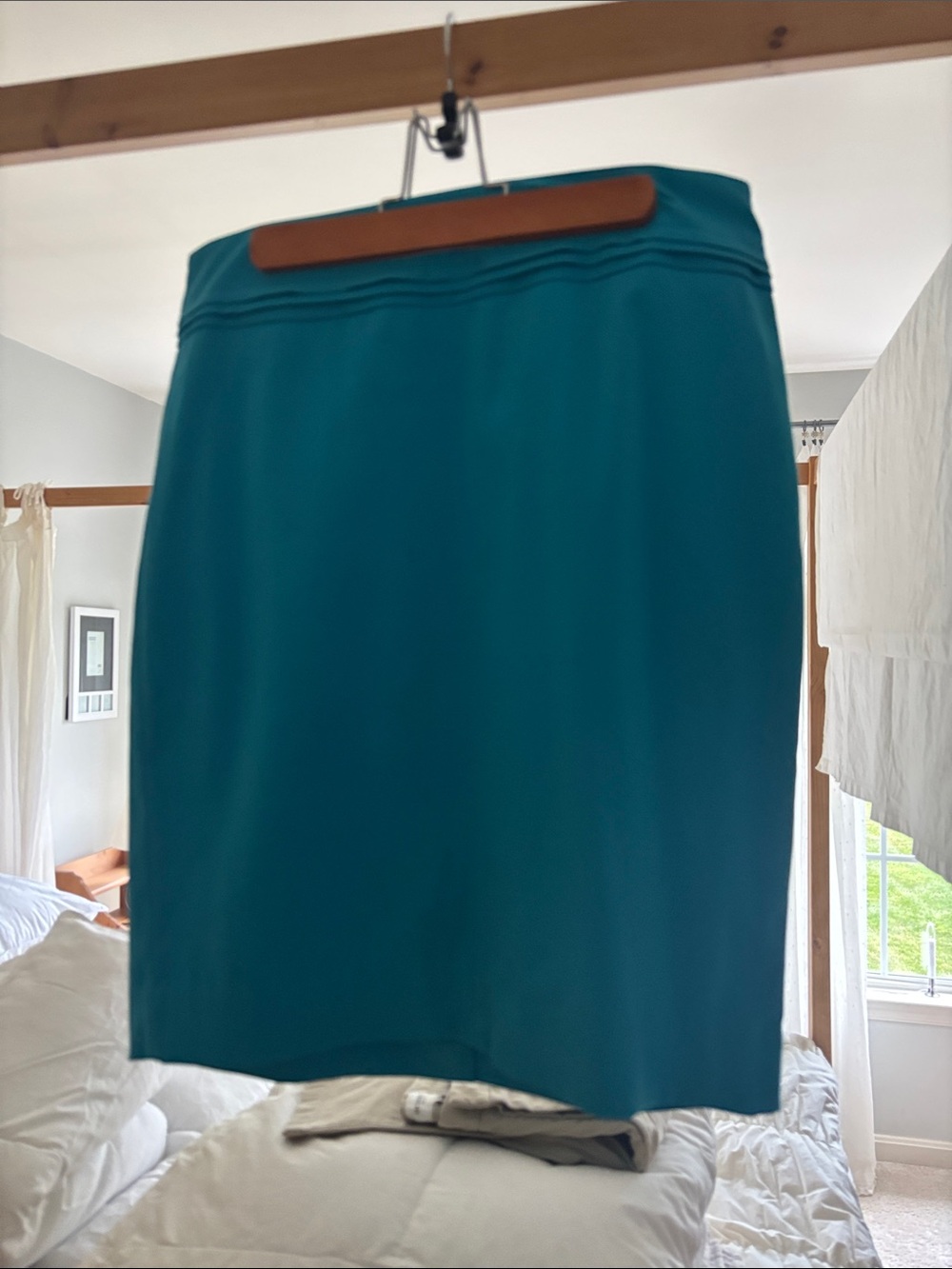 The Limited Teal Pencil Skirt